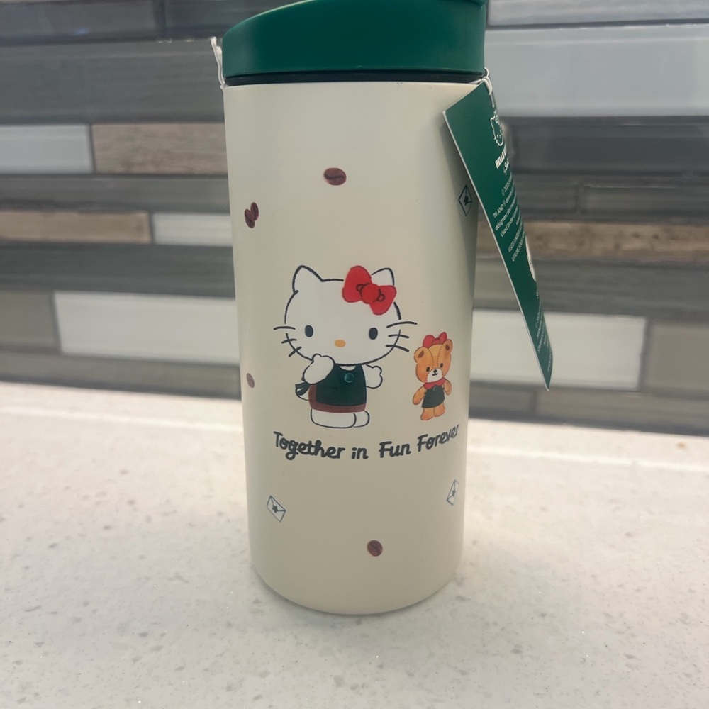 Hello Kitty Starbucks Exclusive Cream Travel Mug 2025